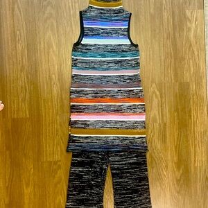 Anthropologie high neck sleeveless top and matching pants